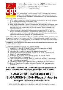Tract 1er mai Comminges