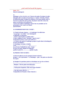 مواضيع في اللغة الفرنسية للسنة الخامسة ابتدائي Sujet : N°1 Dans la