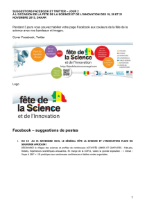 suggestions de postes - Fête de la science et de l`Innovation