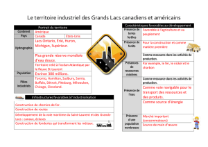 Le territoire industriel des Grands Lacs canadiens et américains