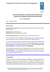 IC/2015/09/040 - UNDP | Procurement Notices