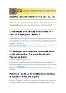 Bulletin ARCRE–PECRE nº 67 (13.03.14)