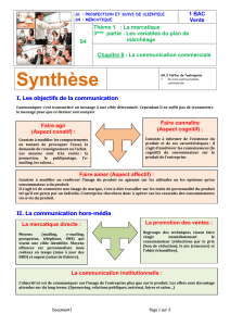 CH08.03 Communication Commerciale Synthèse Correction