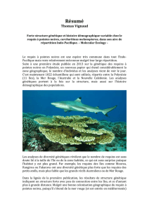 Résumé Thomas Vignaud - Observatoire des requins de Polynesie