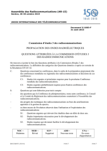 Commission d`études 3 des radiocommunications
