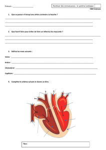 Restituer des connaissances : le système cardiaque Prénom : CM2