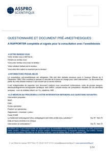 Télécharger le questionnaire pré-anesthésique