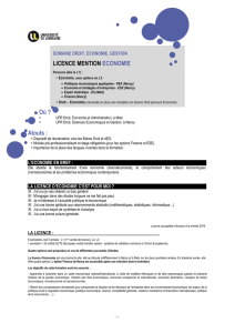 Présentation de la licence Economie - dea.univ