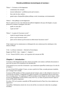 Chapitre 5 : Les relations croissance-développement