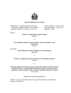 COUR SUPRÊME DU CANADA Référence : Colombie