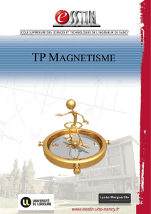 TP Magnétisme TP Magnétisme Introduction au Magnétisme Qu`est
