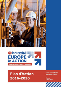 Plan d`action 2016-2020 d`industriAll European Trade Union