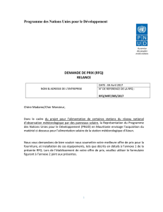 sommaire - UNDP | Procurement Notices