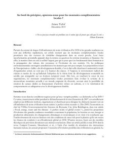 Au bord du pr&eacute;cipice, opterons-nous pour les monnaies