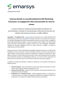 Emarsys dévoile sa nouvelle plateforme B2C Marketing