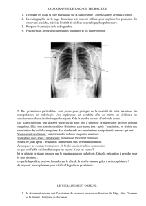 Radiographie de la cage thoracique tp