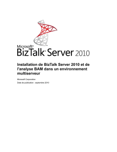 Installation de BizTalk Server dans un environnement