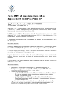 Poste DIM et accompagnement au déploiement du DPI à Paris 19 e