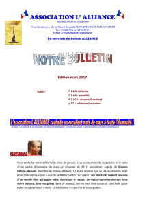 Bulletin mars 2017 - Association L` Alliance - E