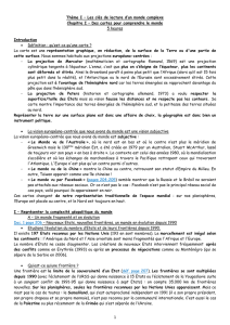 Chapitre I &ndash; Des cartes pour comprendre le monde