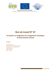 Termes de référence - Global Climate Change Alliance