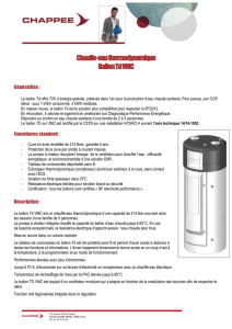 Chauffe-eau thermodynamique Ballon Td VMC