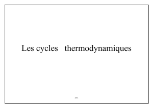 Cycles thermodynamiques