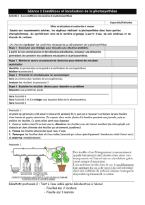 TP 1conditions et localisation photosynthese
