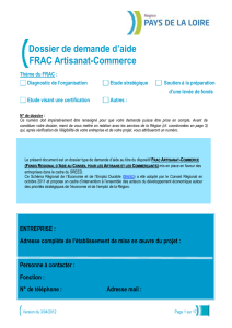 DDA FRAC Artisanat Commerce