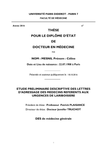 Texte de la th&egrave;se - Accueil DMG PARIS