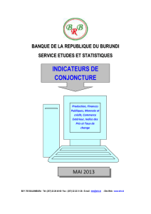 MAI 2013 - Banque de la République du Burundi