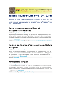 Chers amis, ce Bulletin ARCRE-PECRE reprend la publication des