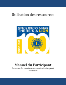 Utilisation des ressources - Lions Clubs International