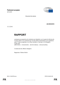 RAPPORT contenant une proposition de résolution non législative