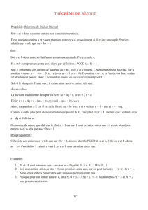 théorème de Bézout - Le Web Pedagogique