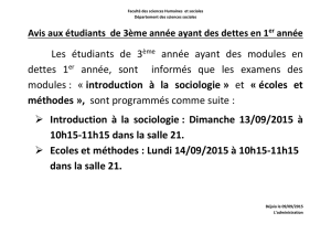 Introduction à la sociologie - E