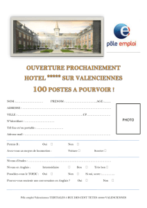 ouverture prochainement hotel ***** sur valenciennes 100