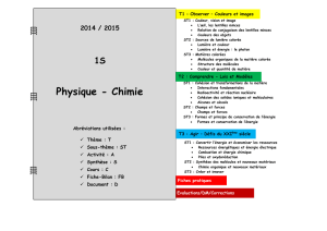 Physique - Chimie 2014 / 2015