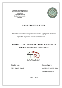 projet de fin d`etude - Institut Supérieur de Gestion de Tunis