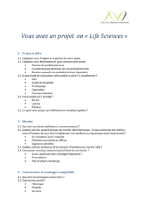 Nom du projet - Wallonia Biotech Coaching
