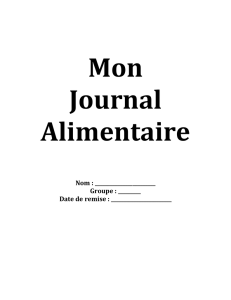Journal alimentaire