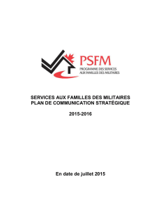 SFM - Plan de communication stratégique 2015-2016