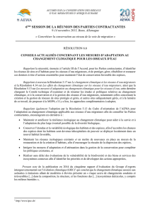 6 ème Session de la rÉunion des parties contractantes