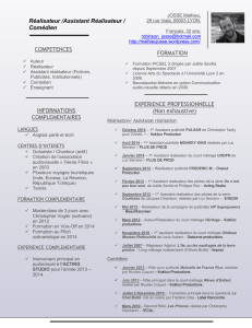 CV Complet Mathieu Josse – 2015