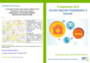 15 Septembre 2015 - Coordination Bretonne des soins palliatifs