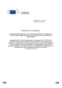 Introduction Le présent rapport et le document de travail des