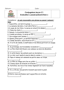 Conjugaison leçon C1