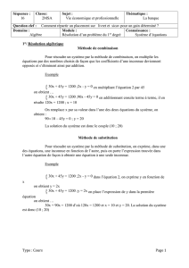 Séquence 16 cours 2nde Bac Pro Gr C - MATHS