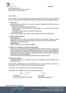 Demande de validation DPC - Faculté de médecine de Montpellier