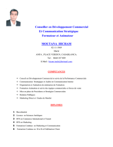 Conseiller en Développement Commercial Et Communication